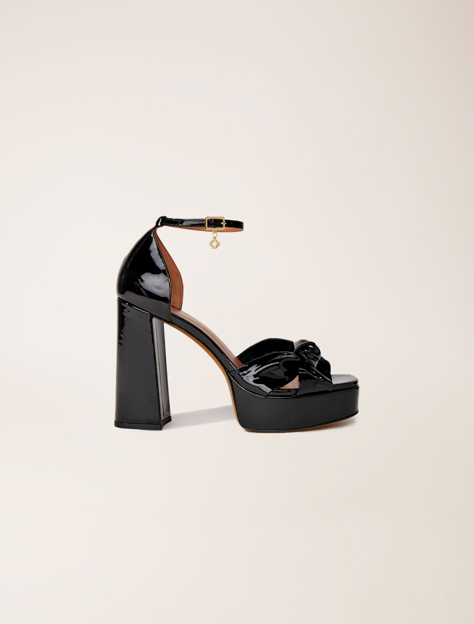 Sandales en cuir à plateforme