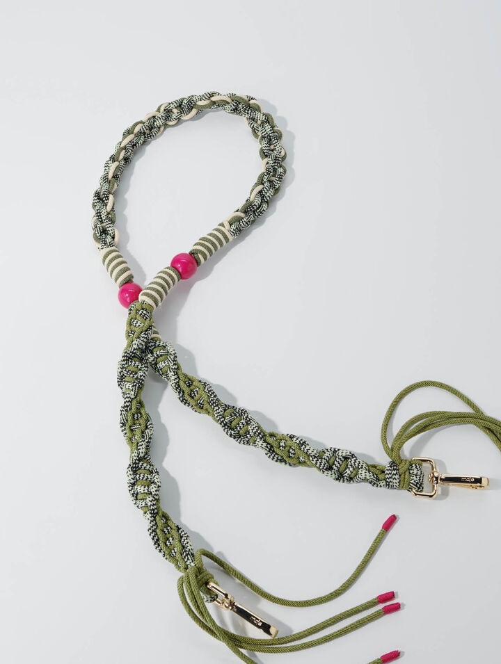 Braided shoulder strap