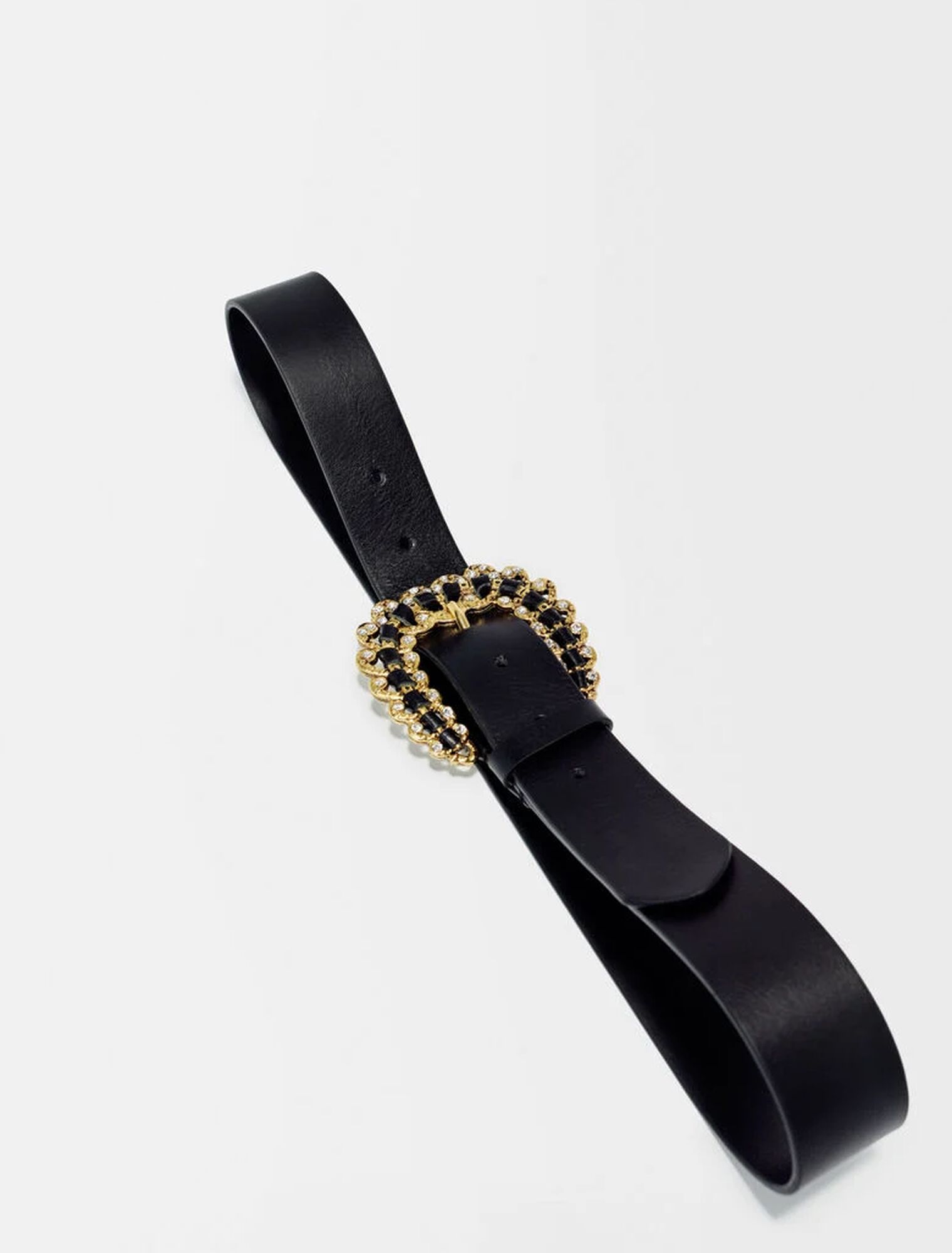 Ceinture à boucle strassée