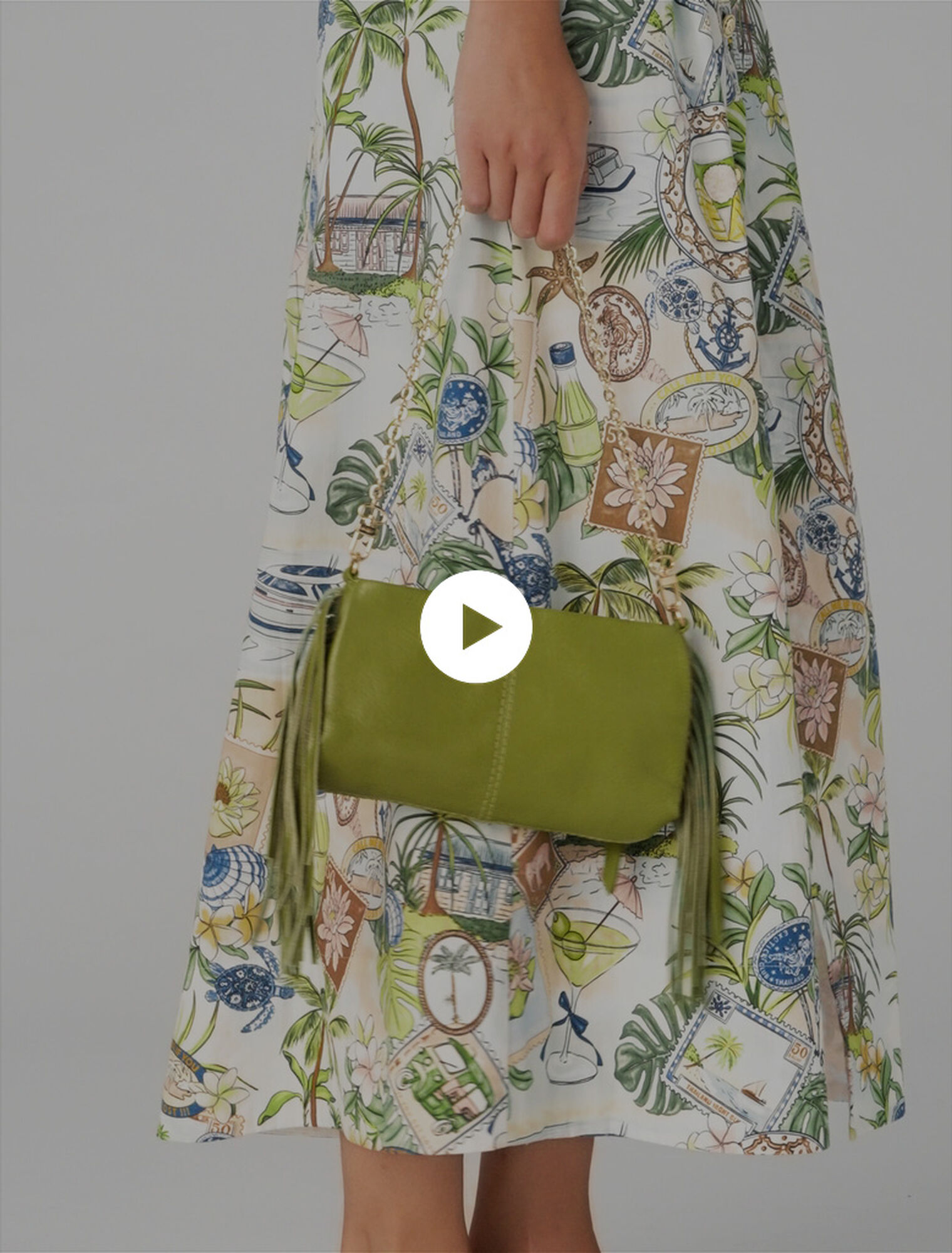 Pochette Miss M pouch cuir craquel&eacute;