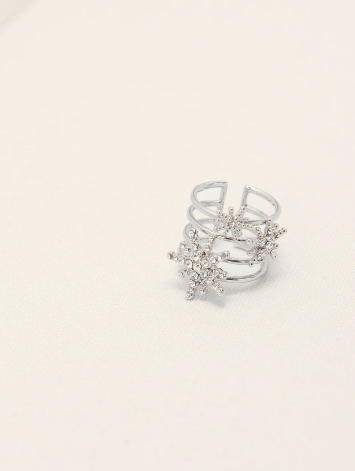 Rhinestone star ring