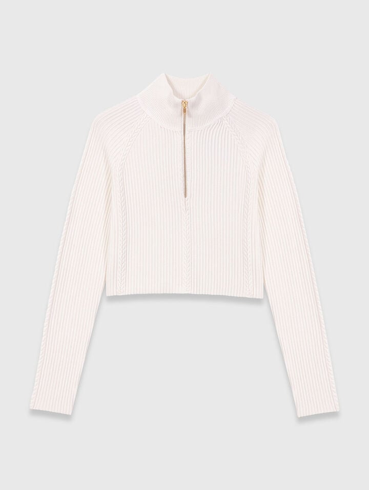 High-neck jumper