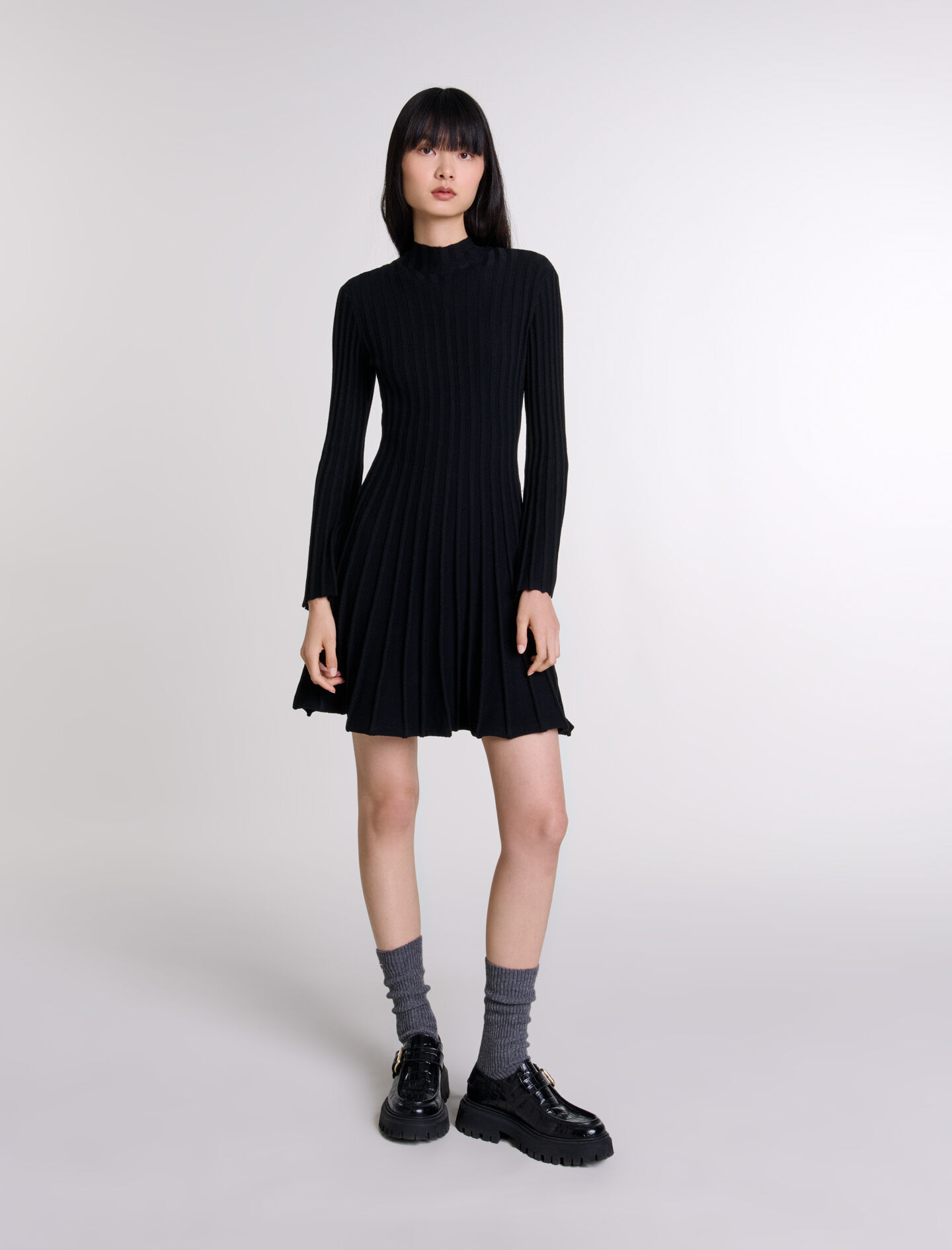Robe courte en maille