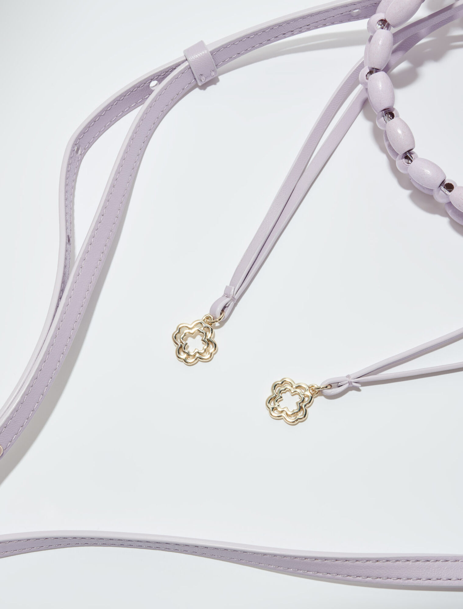 Bucket bag embellished with beads