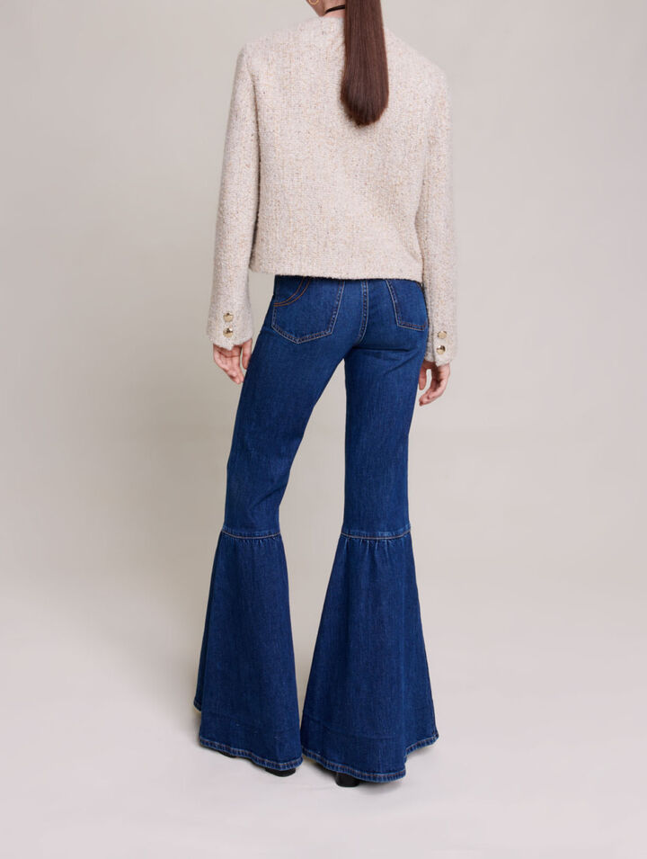 Short straight-fit jacket