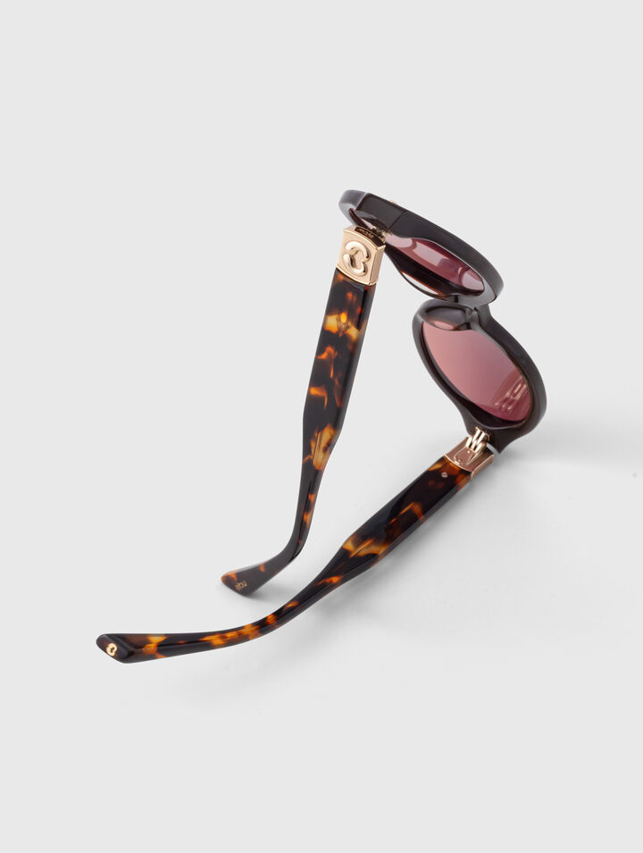 Lunettes ovales en ac&eacute;tate