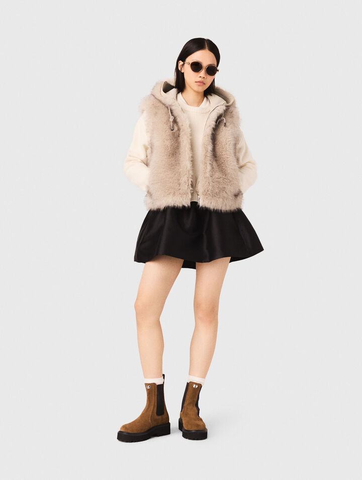 Short faux fur jacket