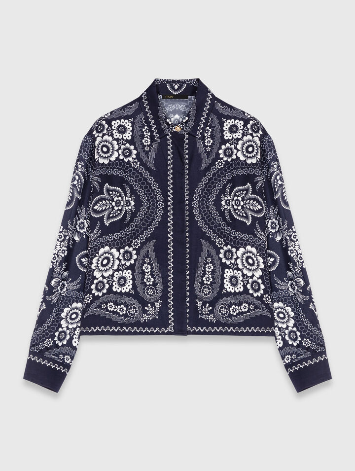 Chemise fluide imprimée