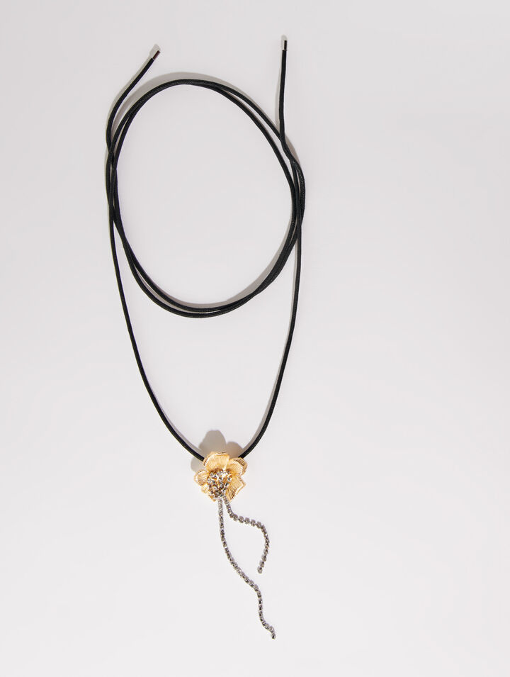 Collier ras de cou fleur