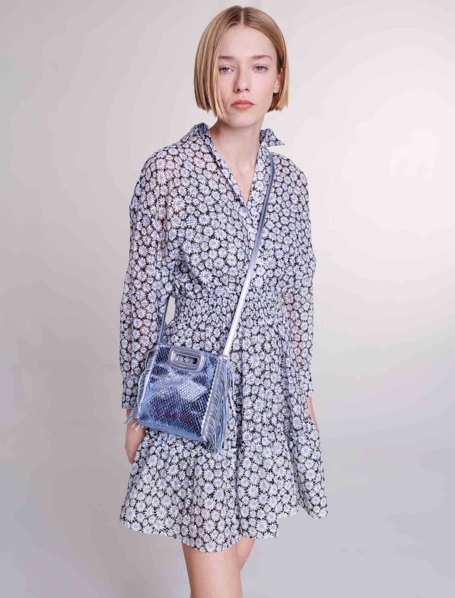 Robe courte fleurie