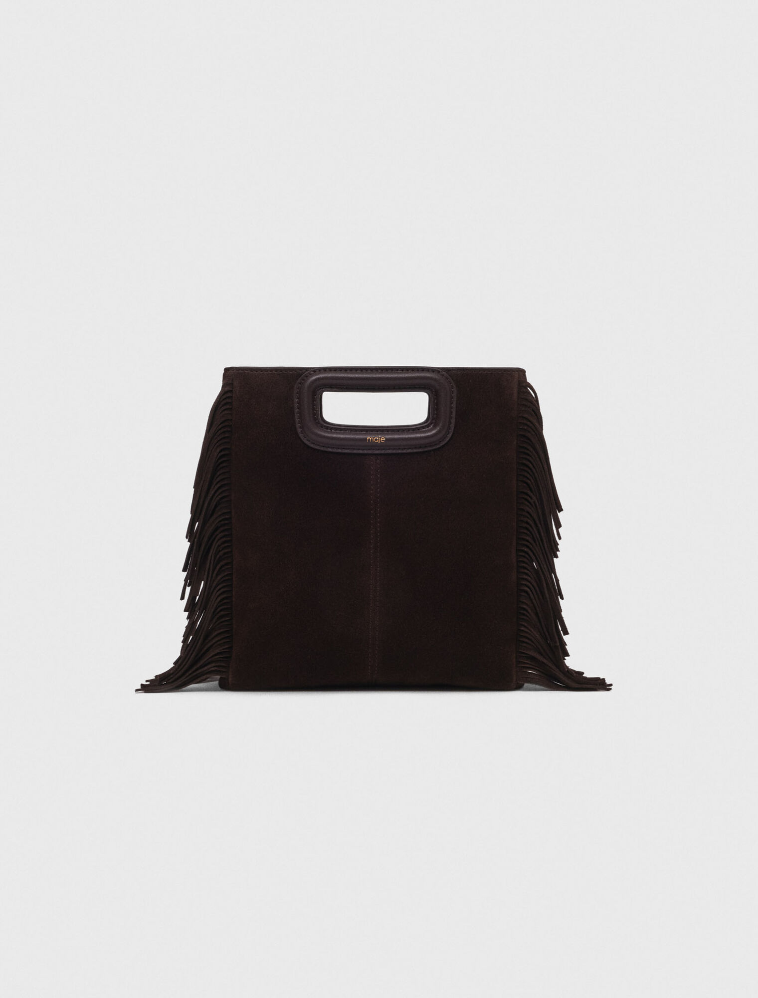 Sac M en cuir suède