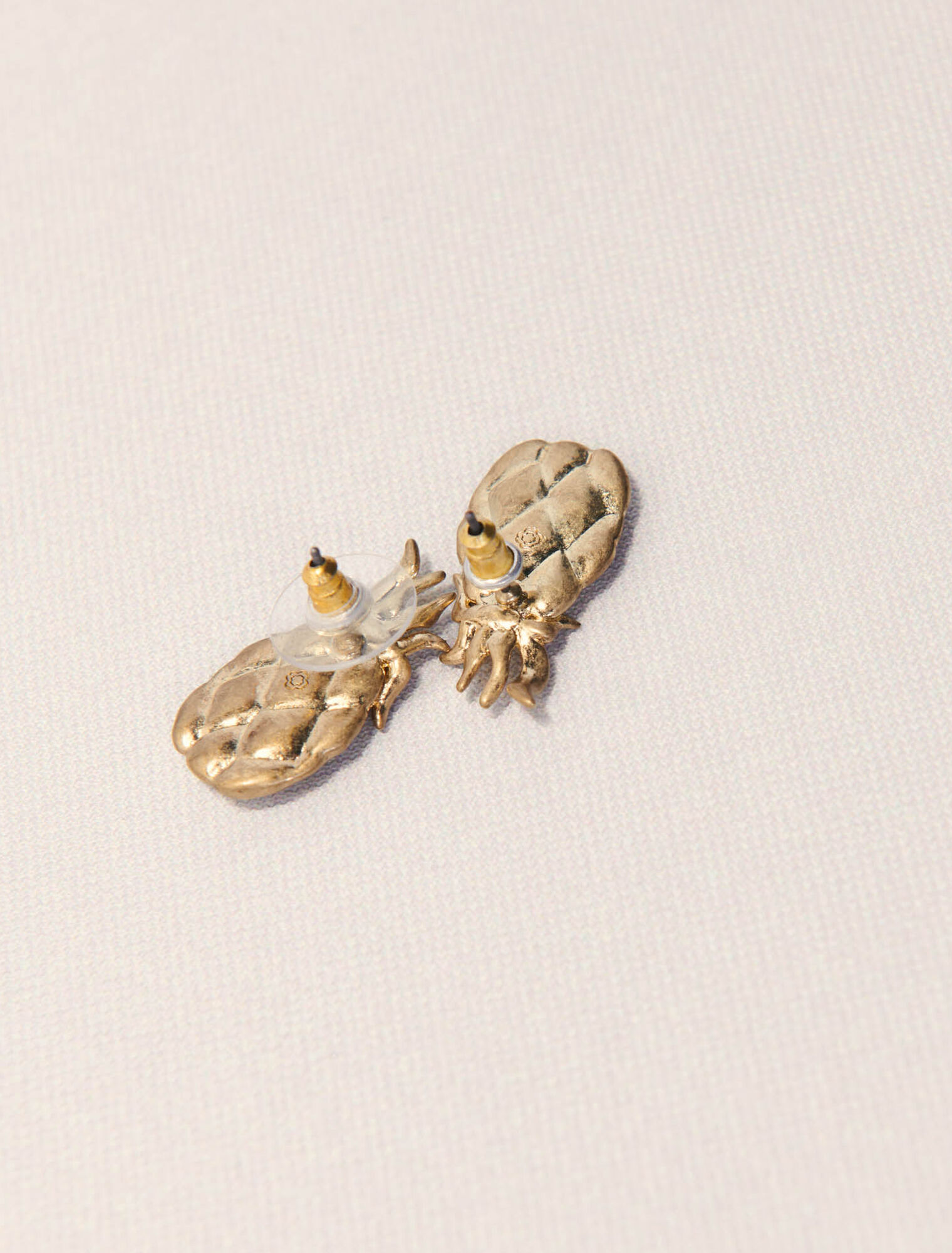 Boucles d'oreilles ananas à strass
