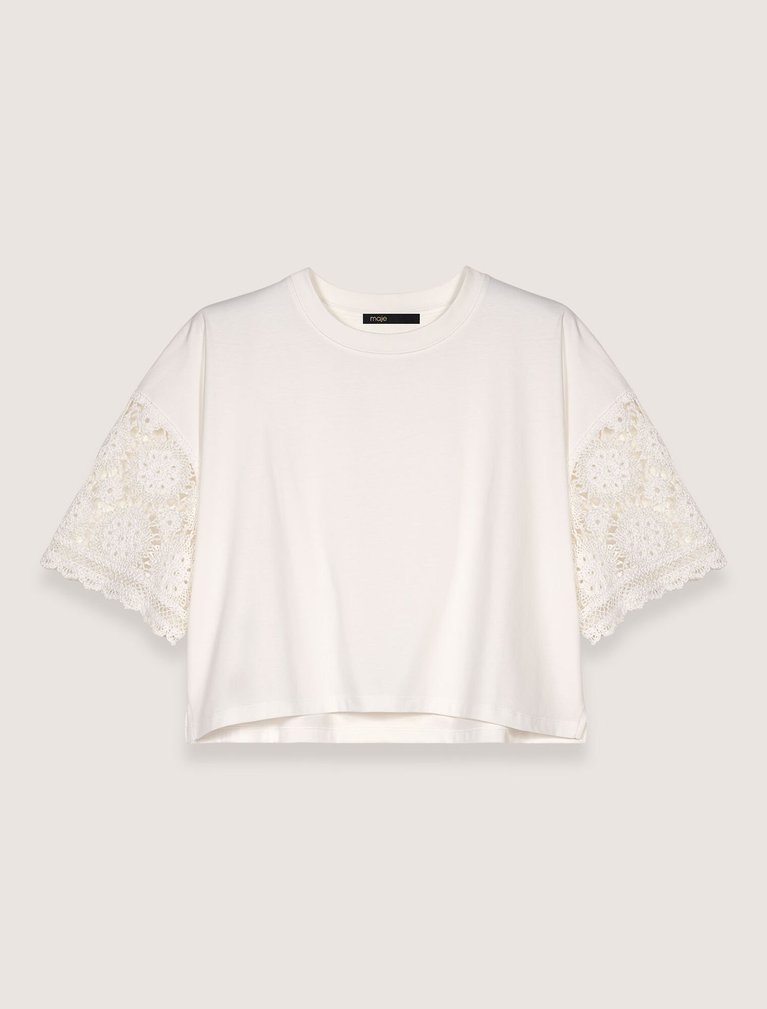 Tee-shirt à manches en crochet