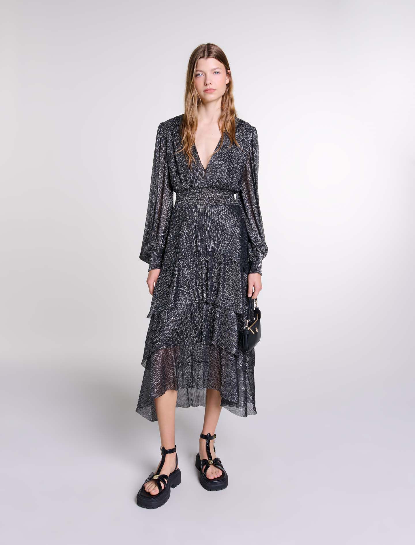 Ruffled dress Maxi dresses Maje