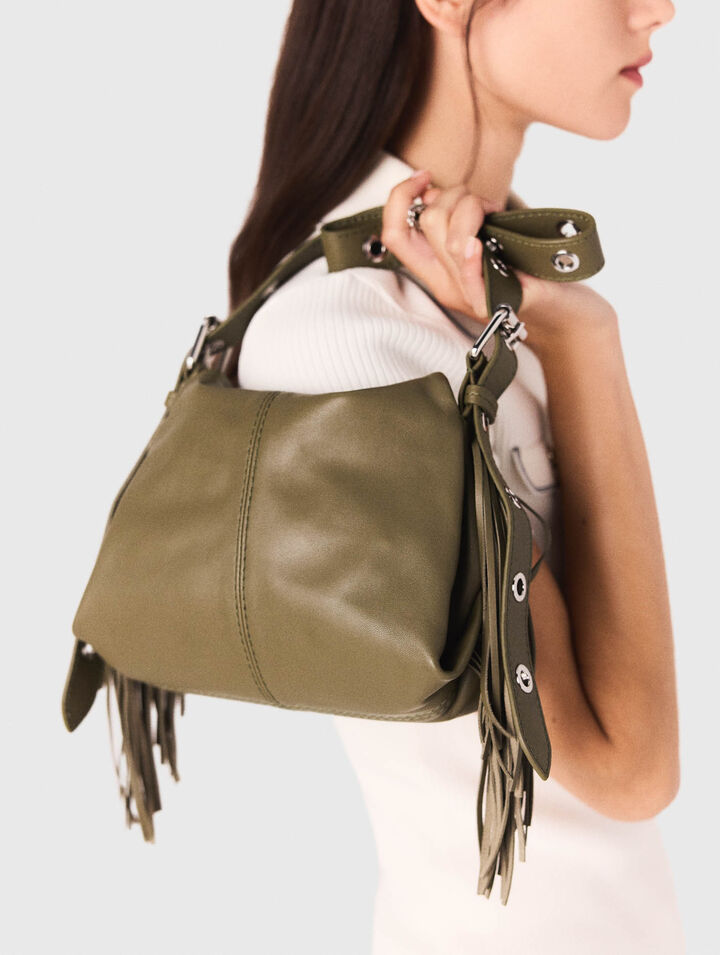 Plain leather mini Miss M bag