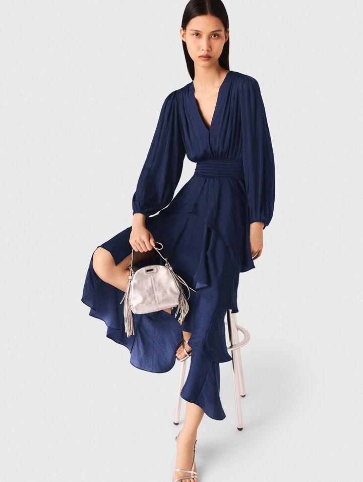 Robe longue à volants