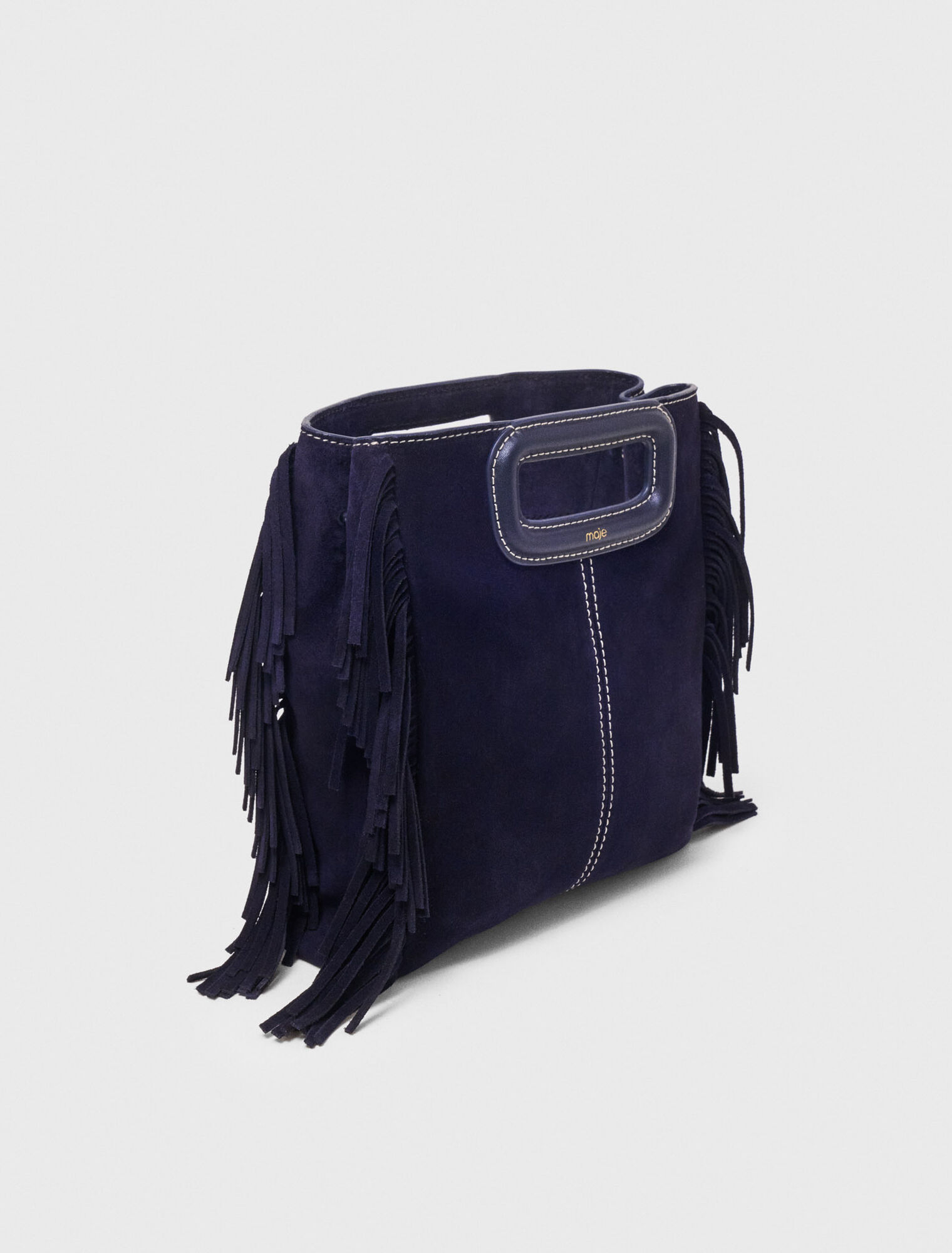 Sac M en su&egrave;de surpiqu&eacute;e