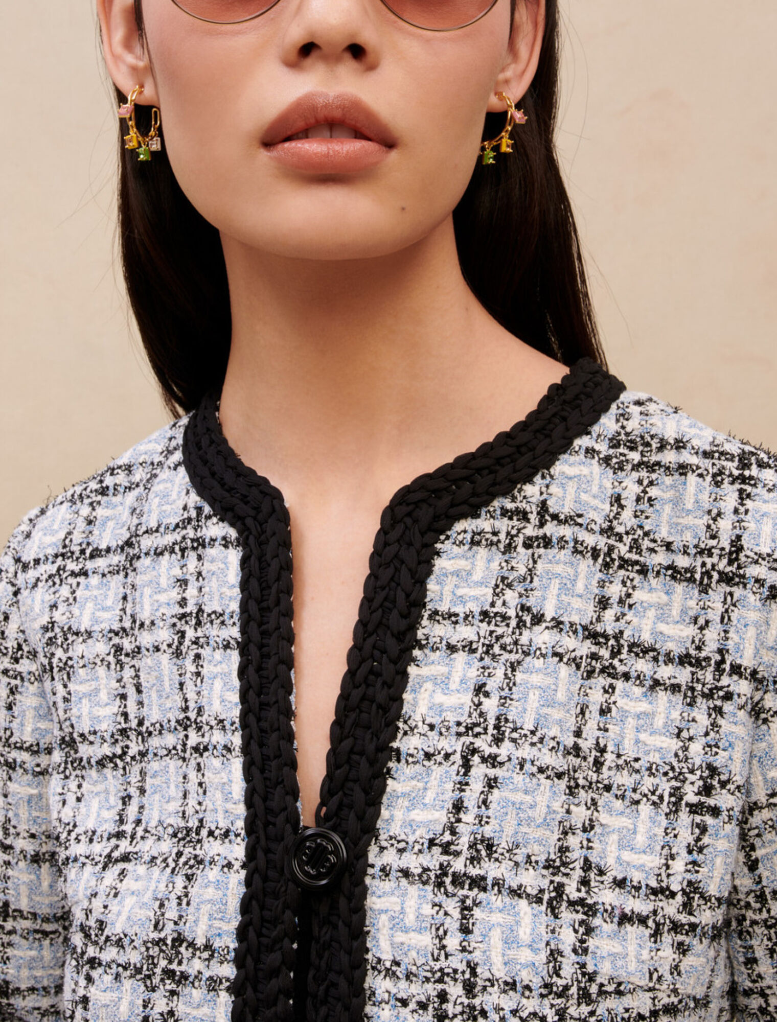 Tweed effect dress