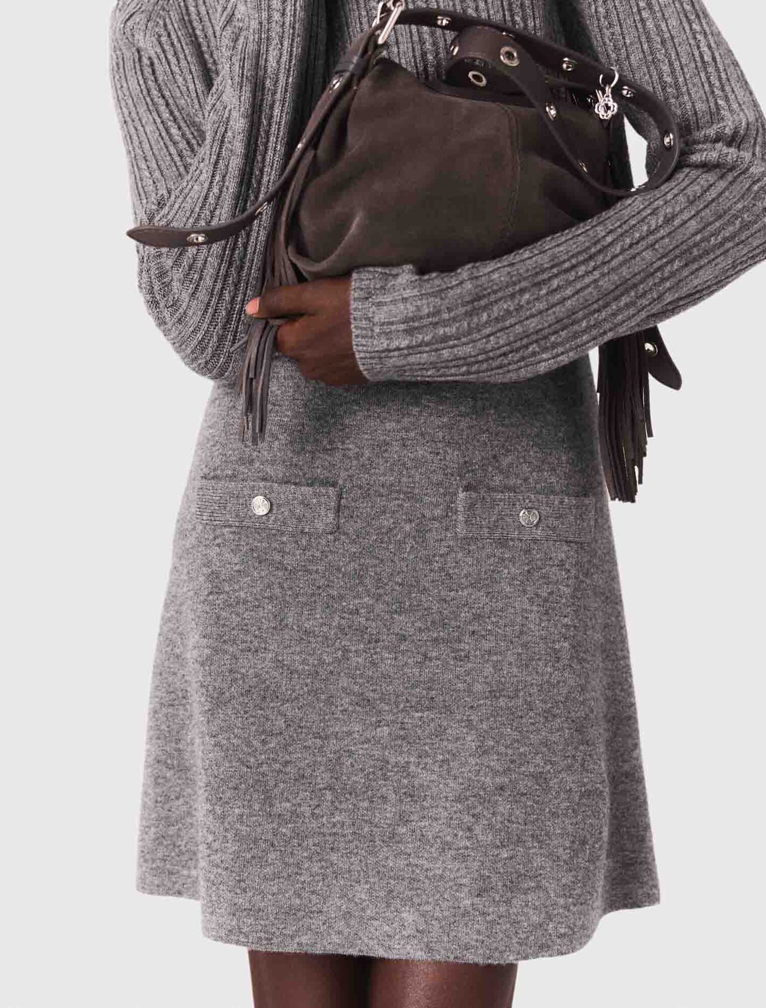 Robe en maille avec pull amovible