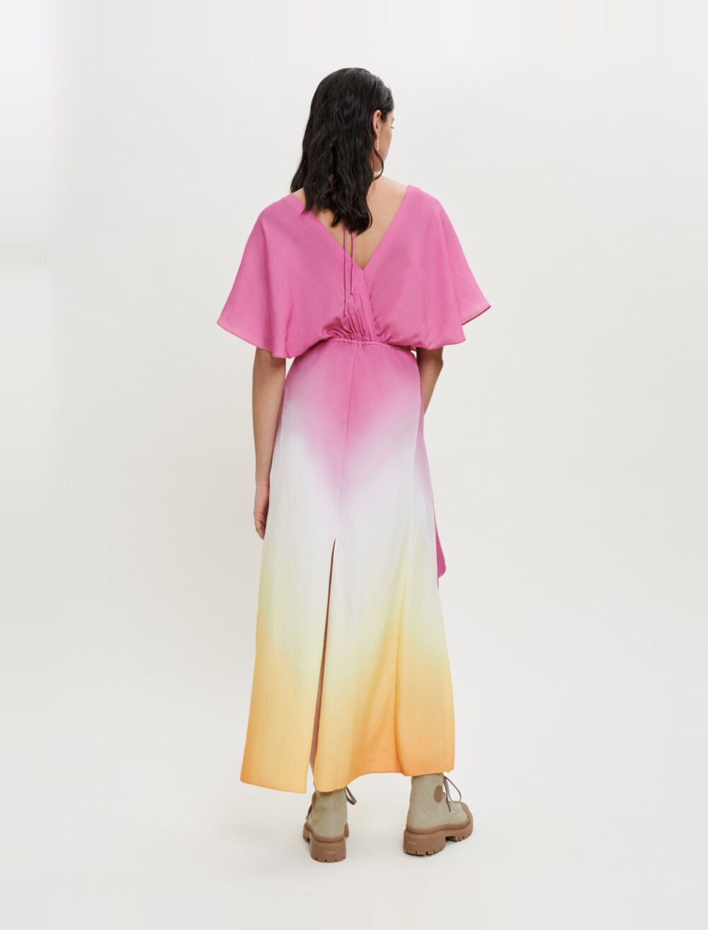 Tie and Dye scarf dress Offline products Maje