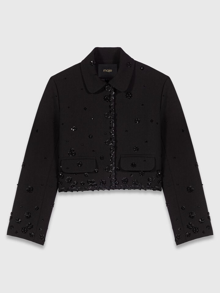Short embroidered jacket