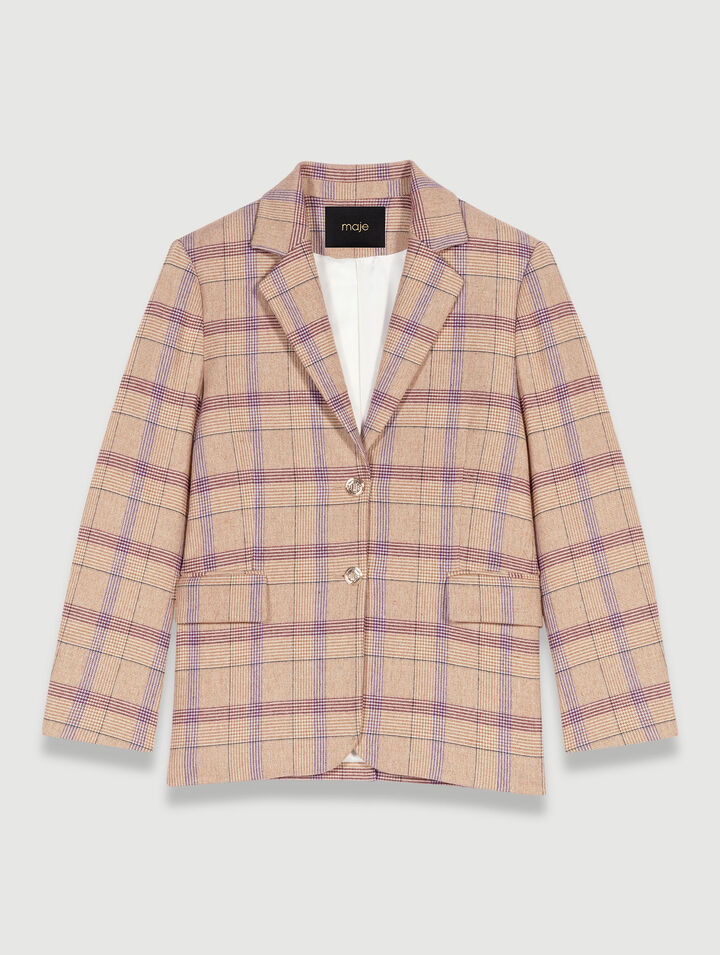 Veste de tailleur carreaux