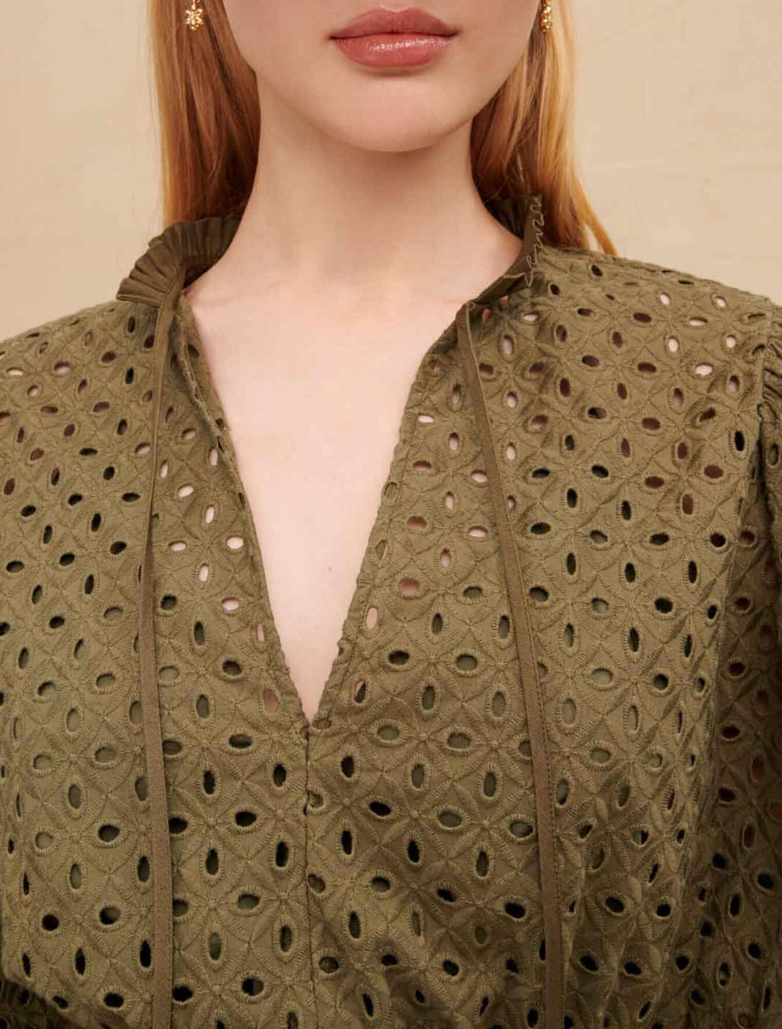 Robe courte broderies anglaises