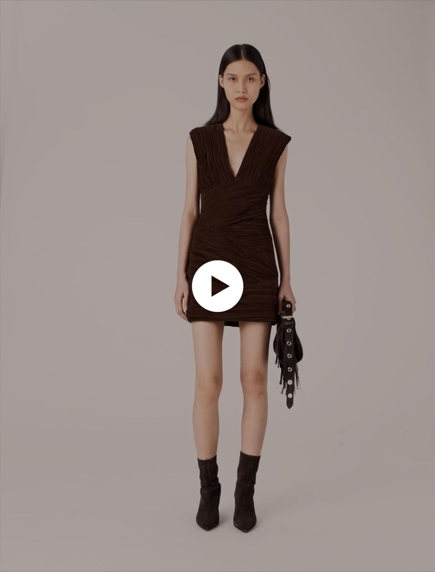 Short pleated dress