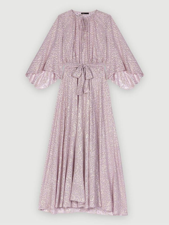 Robe longue brillante