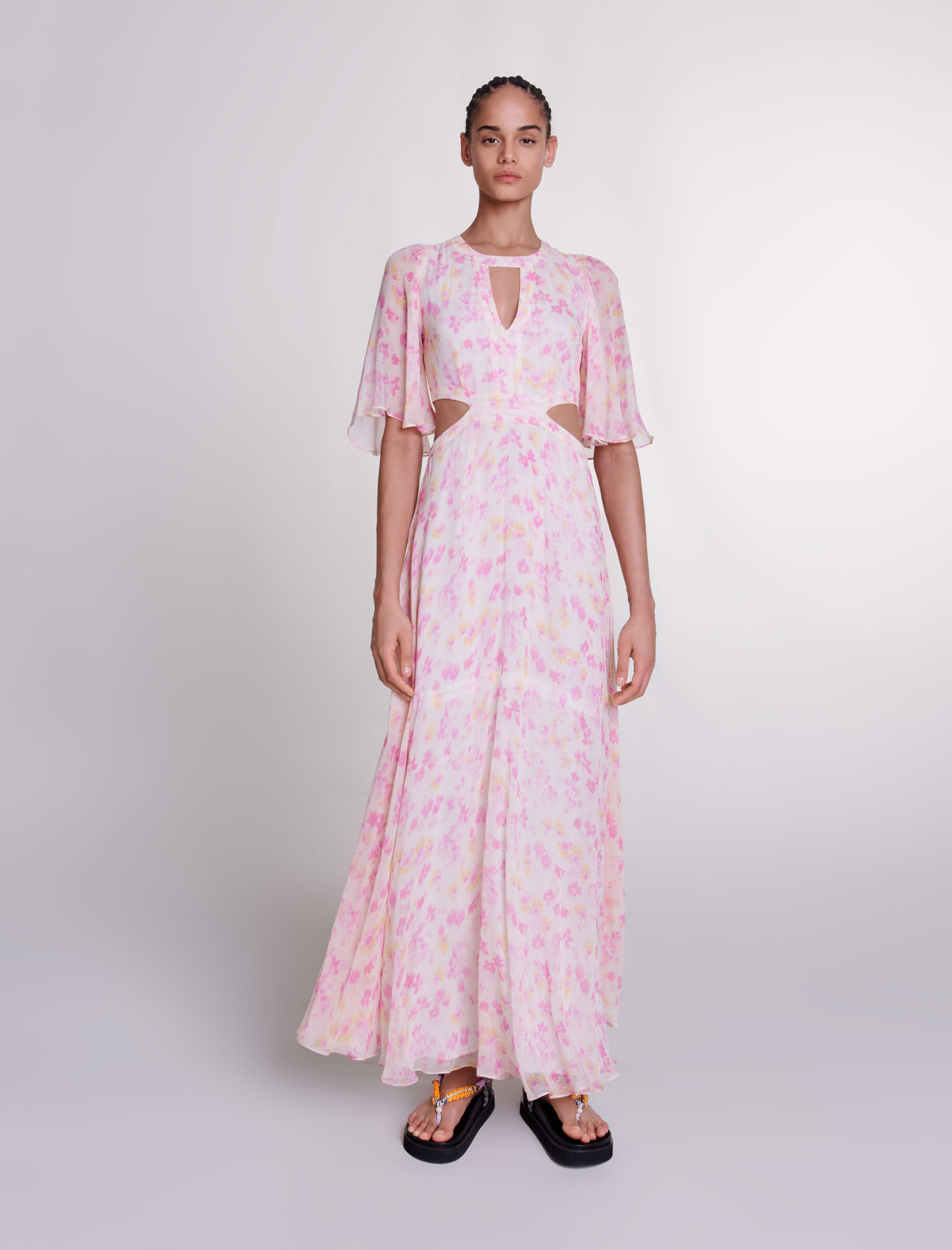 Maje robe fleurs new arrivals