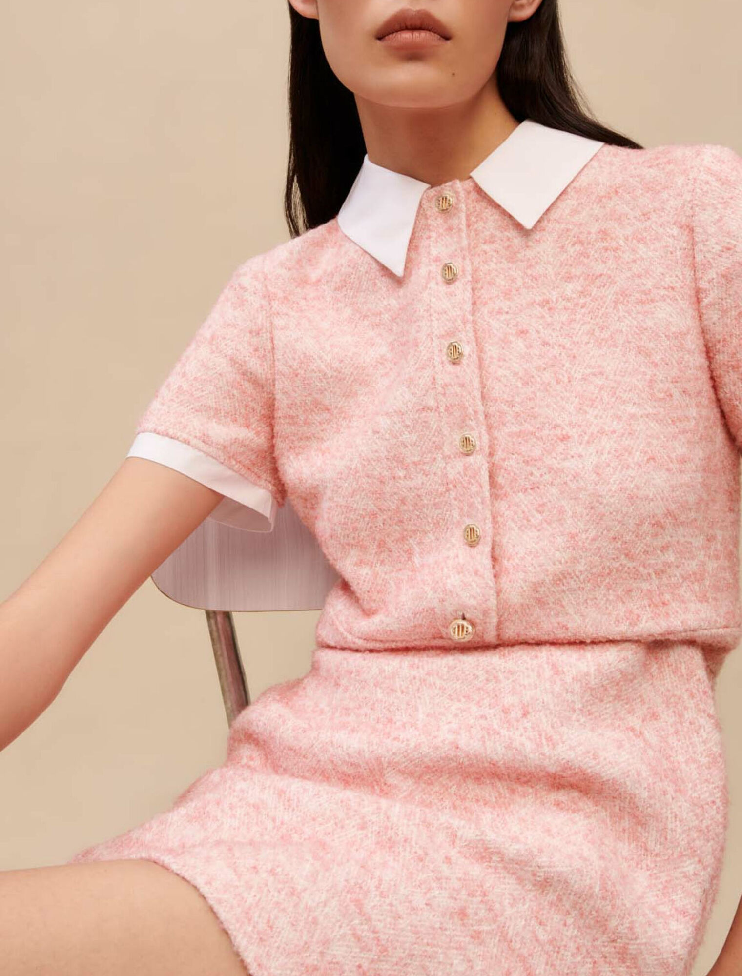 Robe tailleur rose