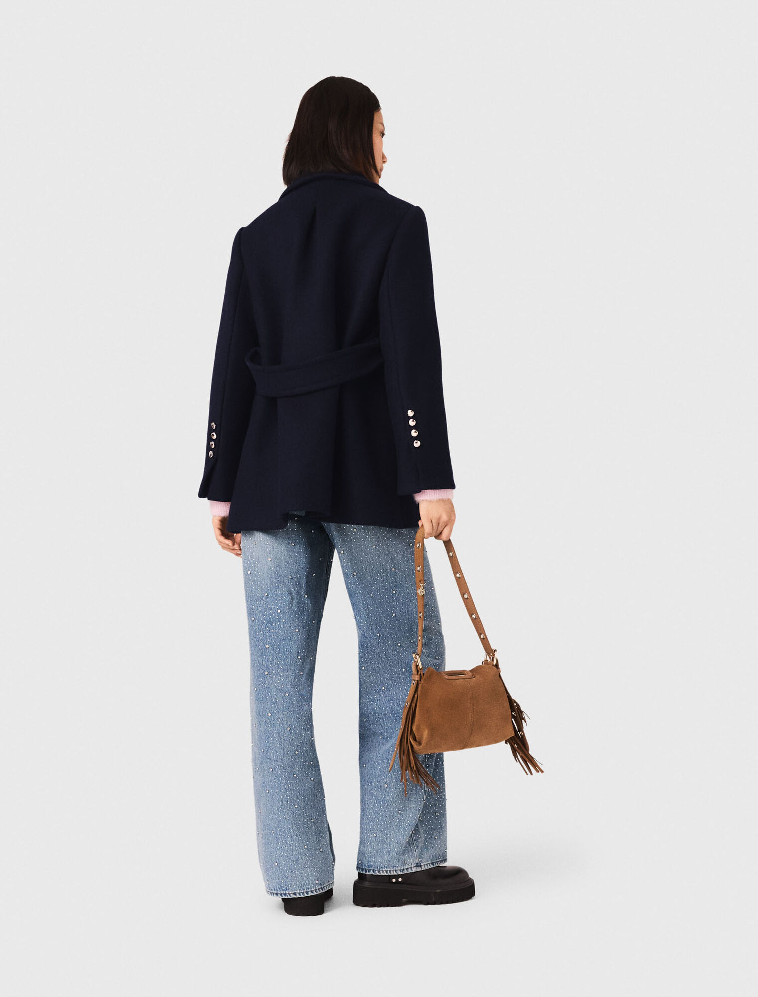 Manteau en laine mélangée