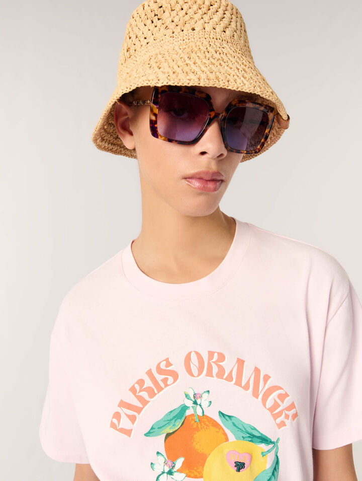 Crochet raffia bucket hat