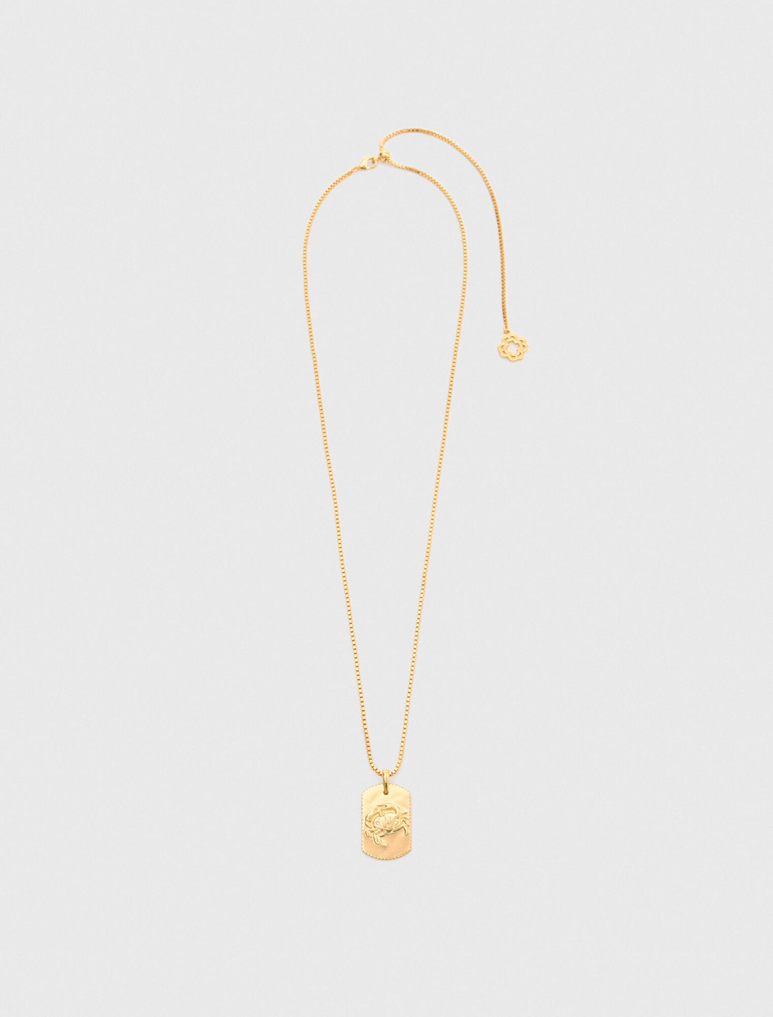 Collier plaque signe du zodiaque