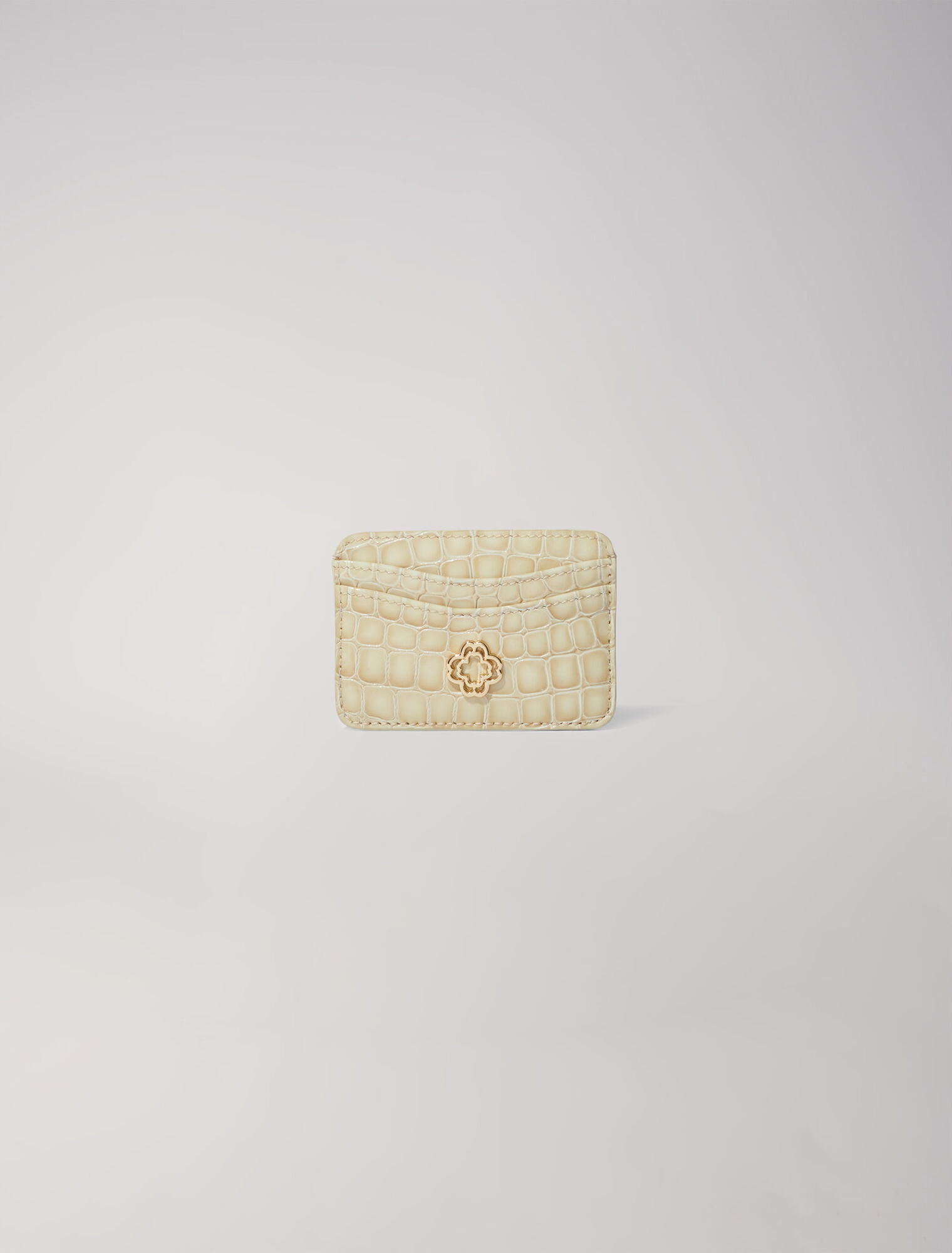 Porte-cartes en cuir glossy