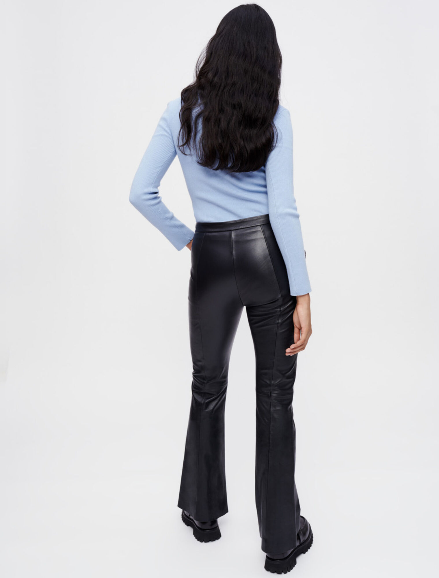 Black leather pants