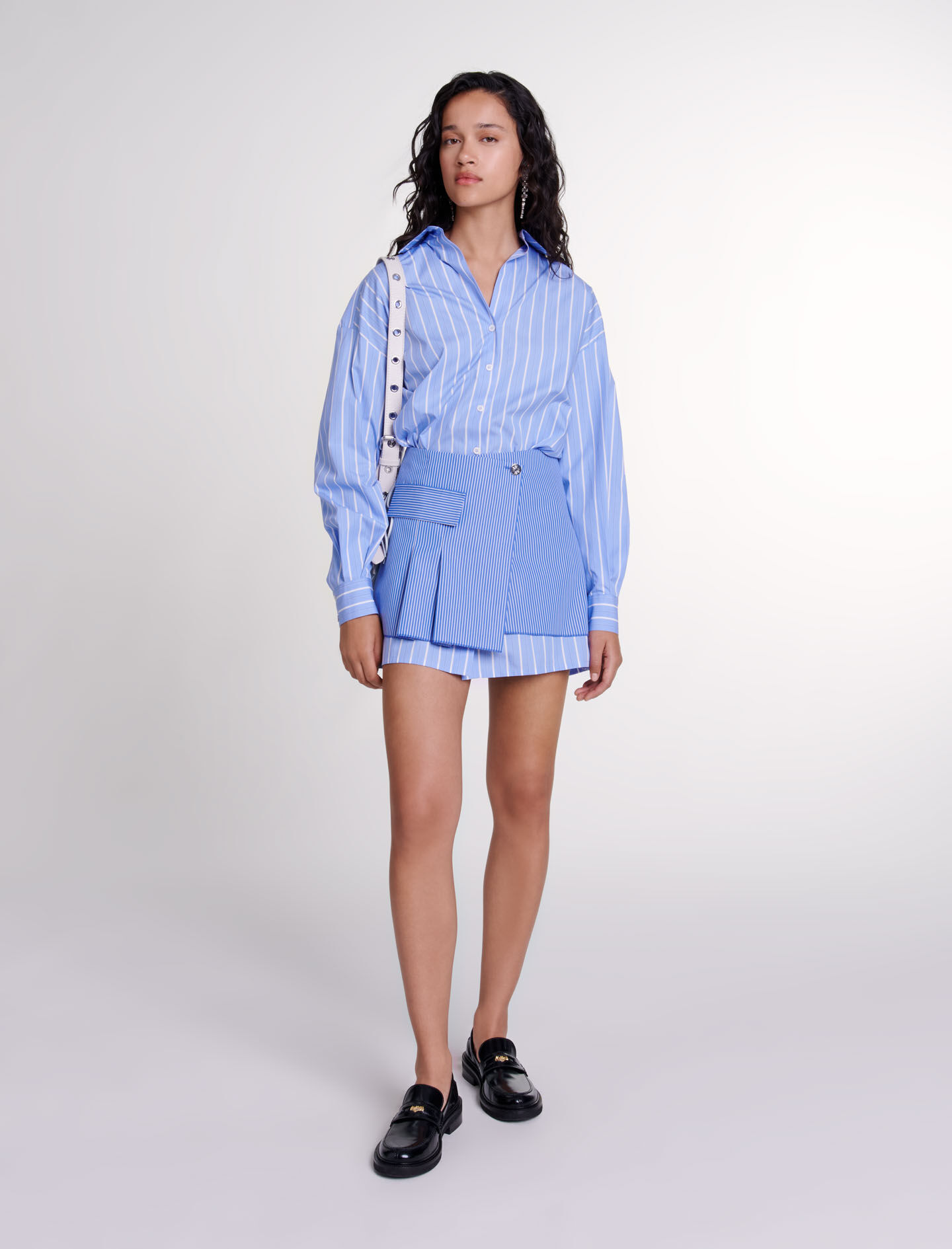 Maje printed shirt dress cheap