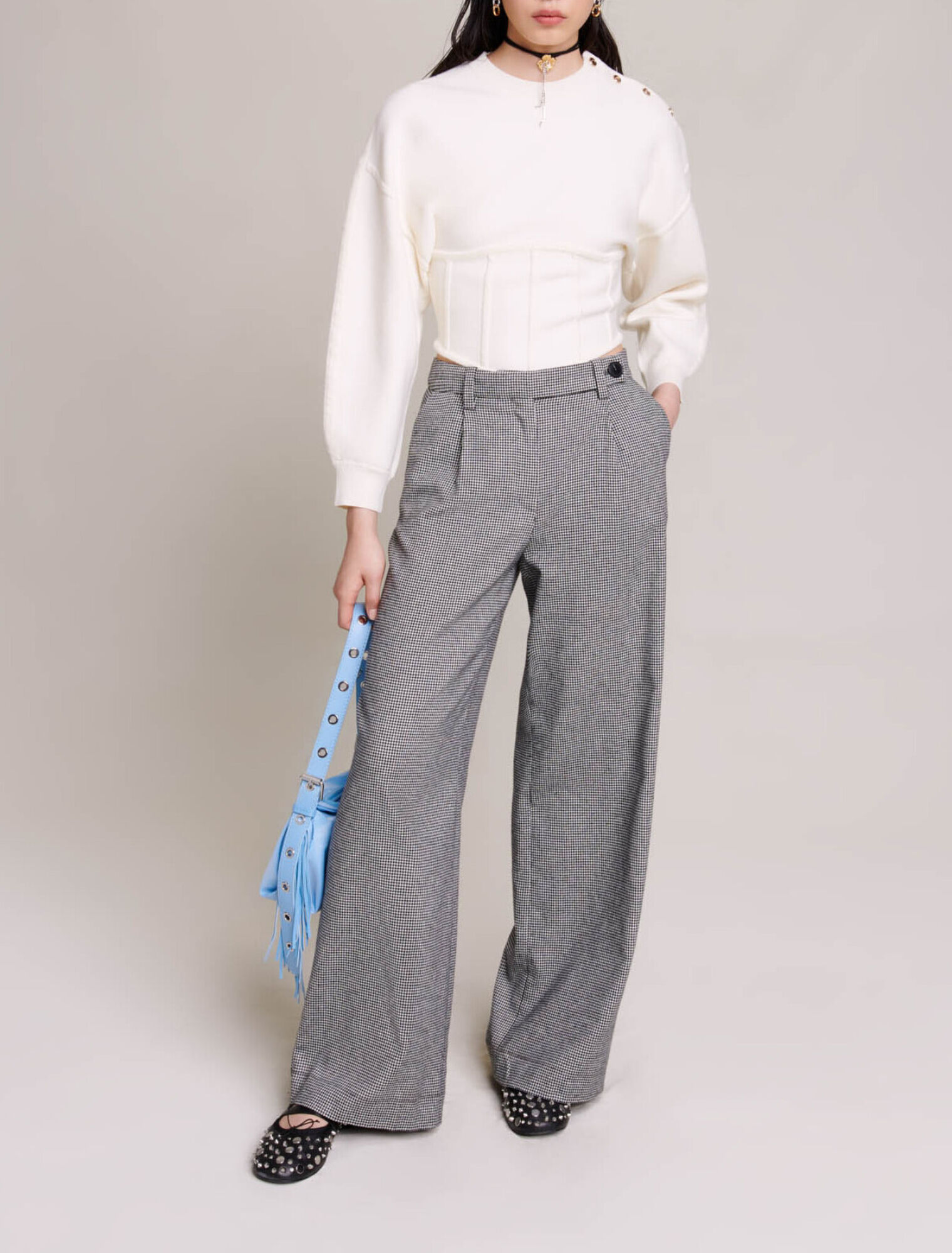 Pantalon de tailleur large