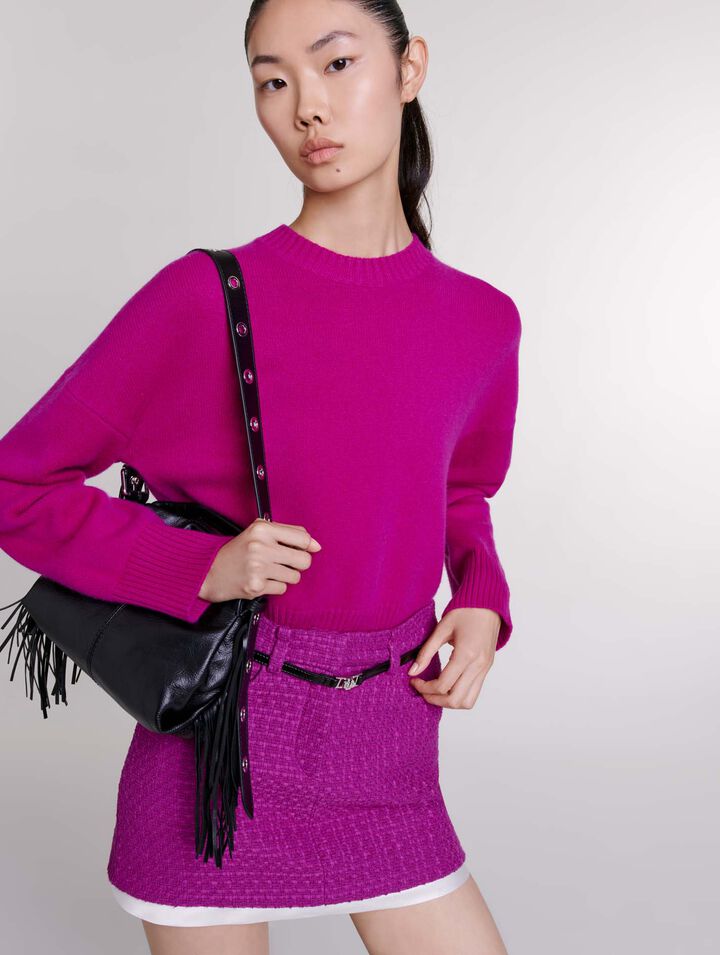Mini-jupe en tweed