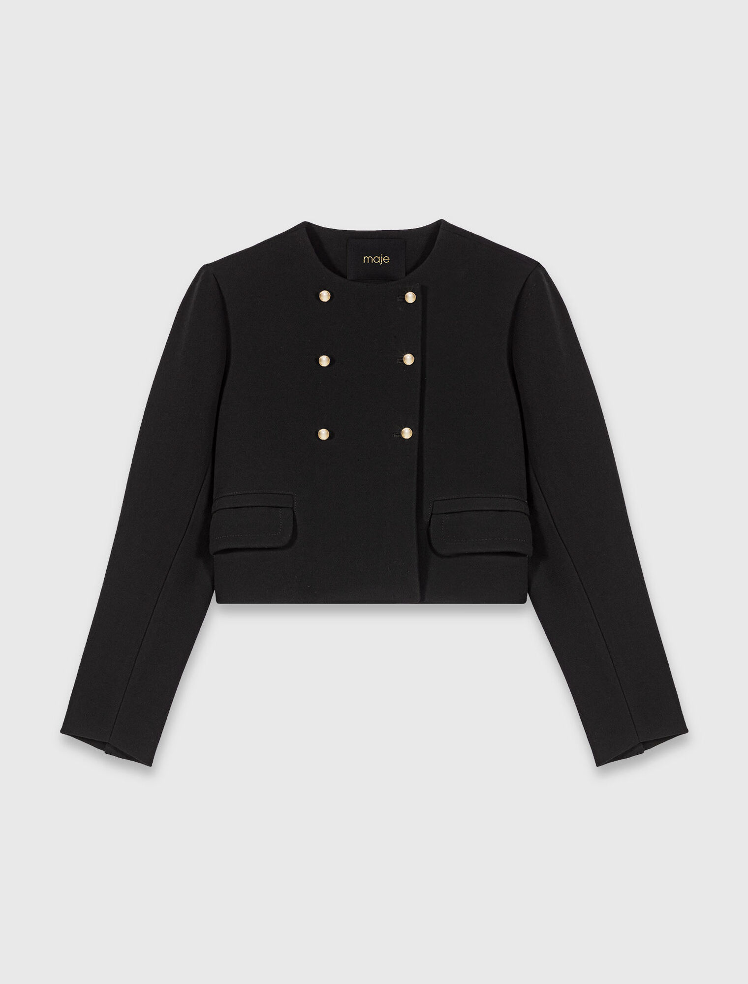 Veste courte avec boutons dorés