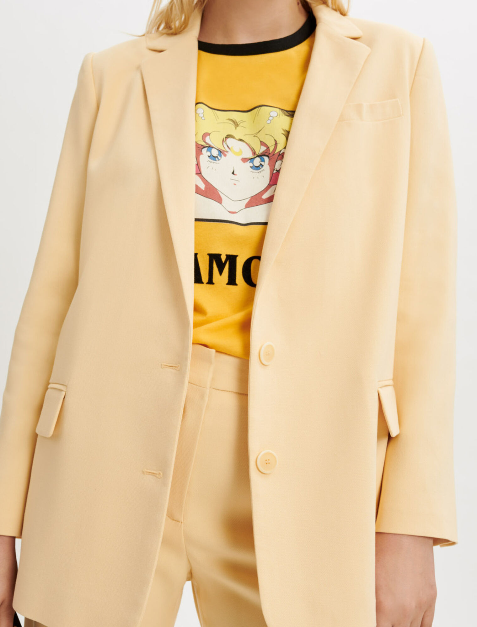 Veste tailleur croisée et ample