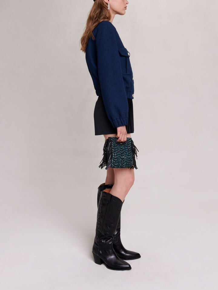 Short bomber jacket