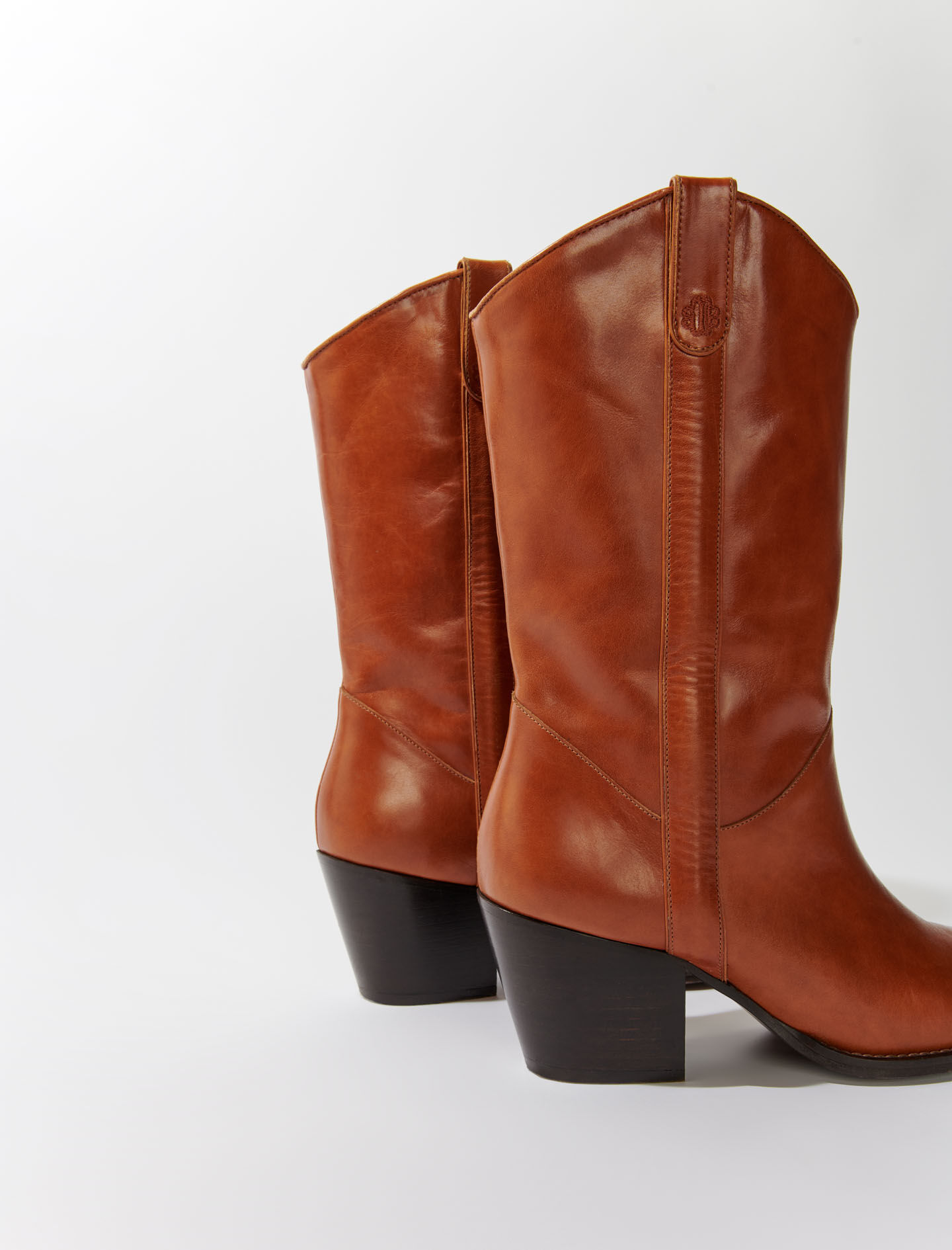 Maje leather boots hot sale