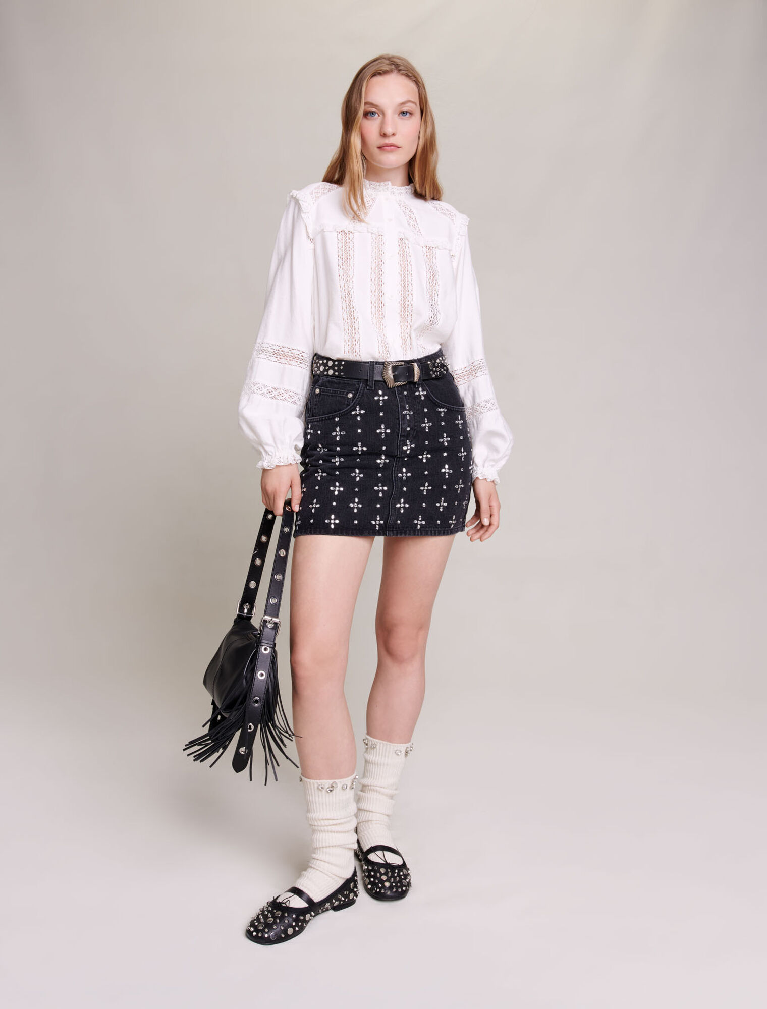 Openwork shirt