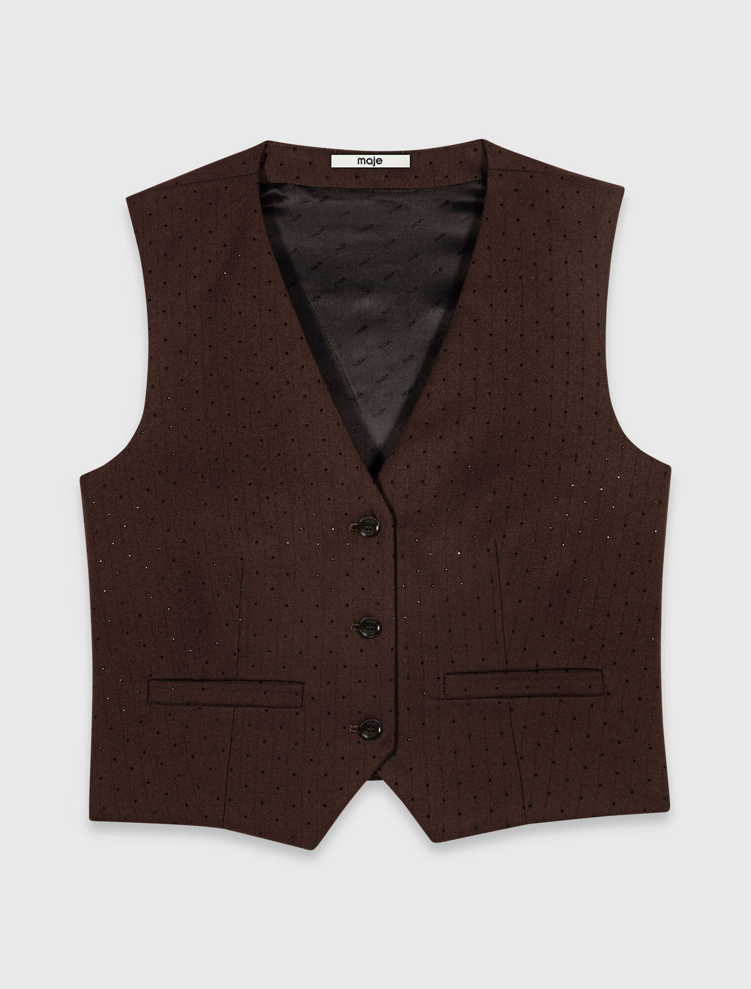 Veston de tailleur strass&eacute;