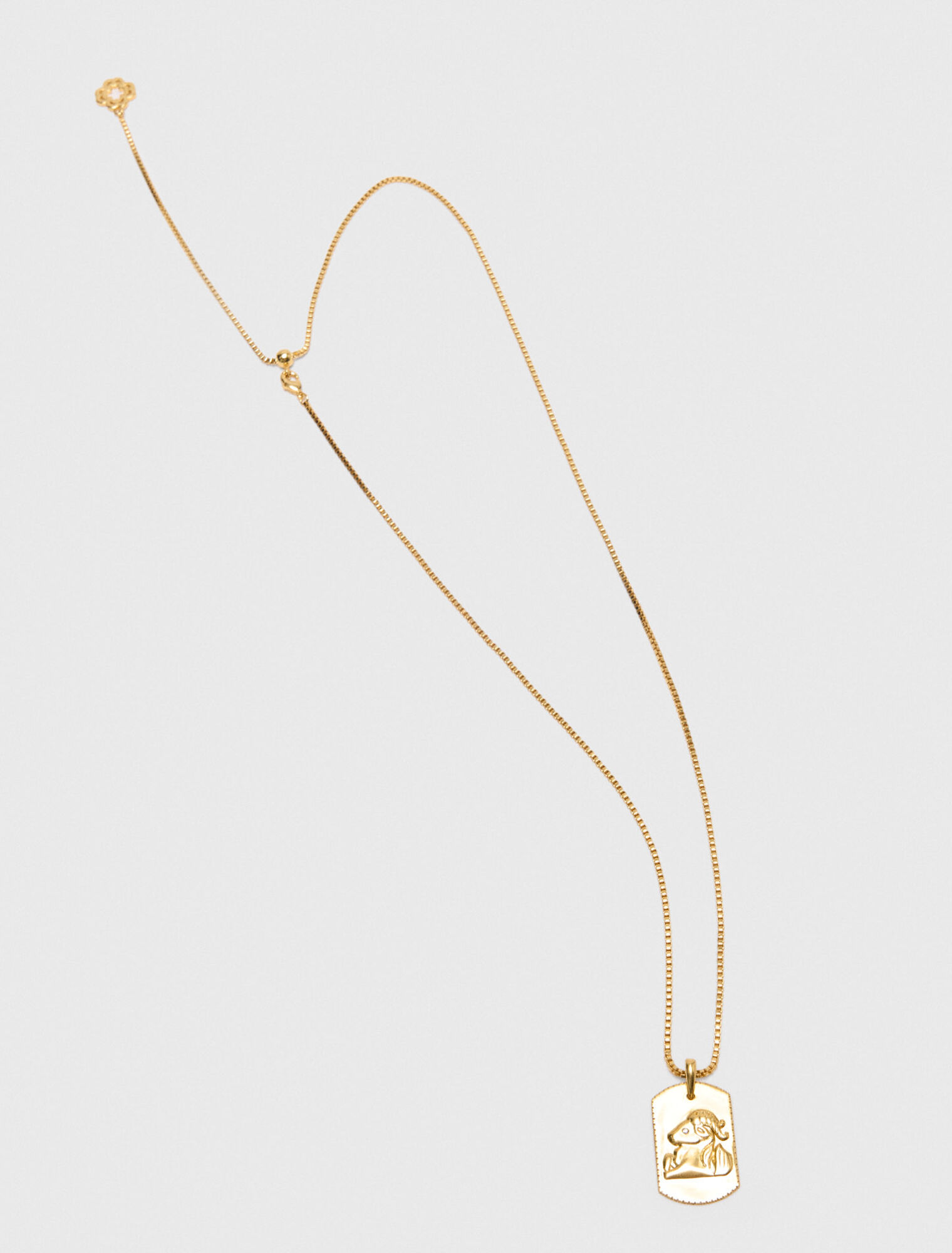 Collier plaque signe du zodiaque