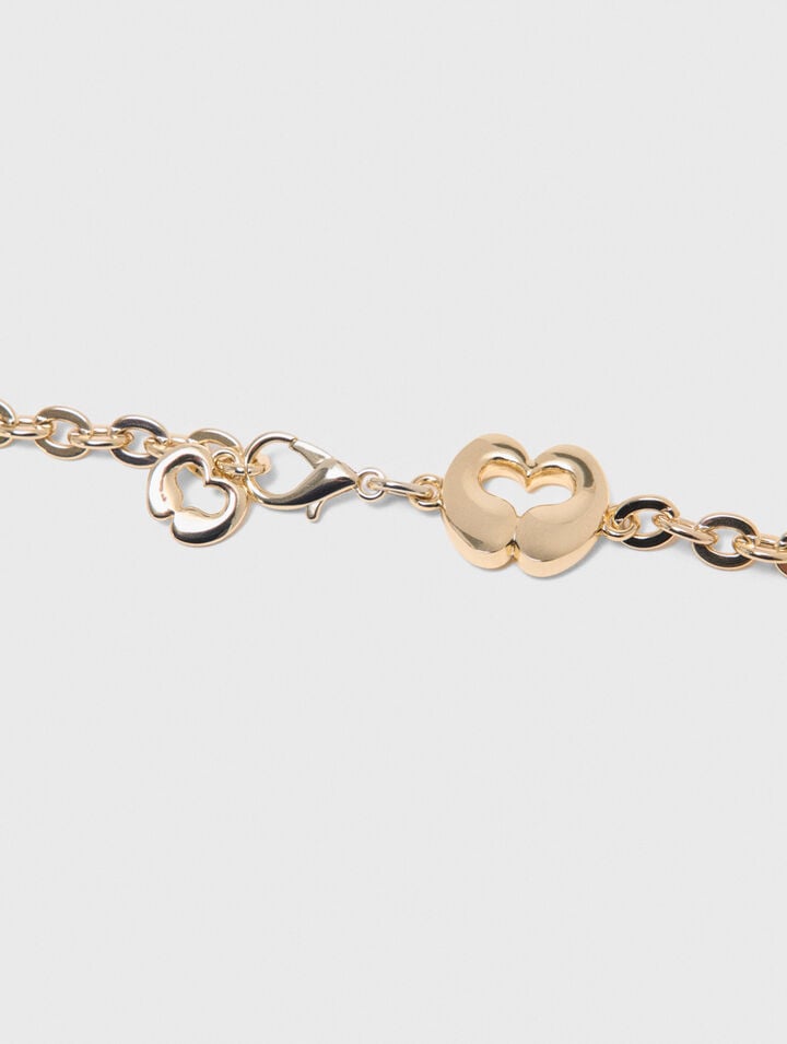 Ceinture chaine avec d&eacute;tails logo