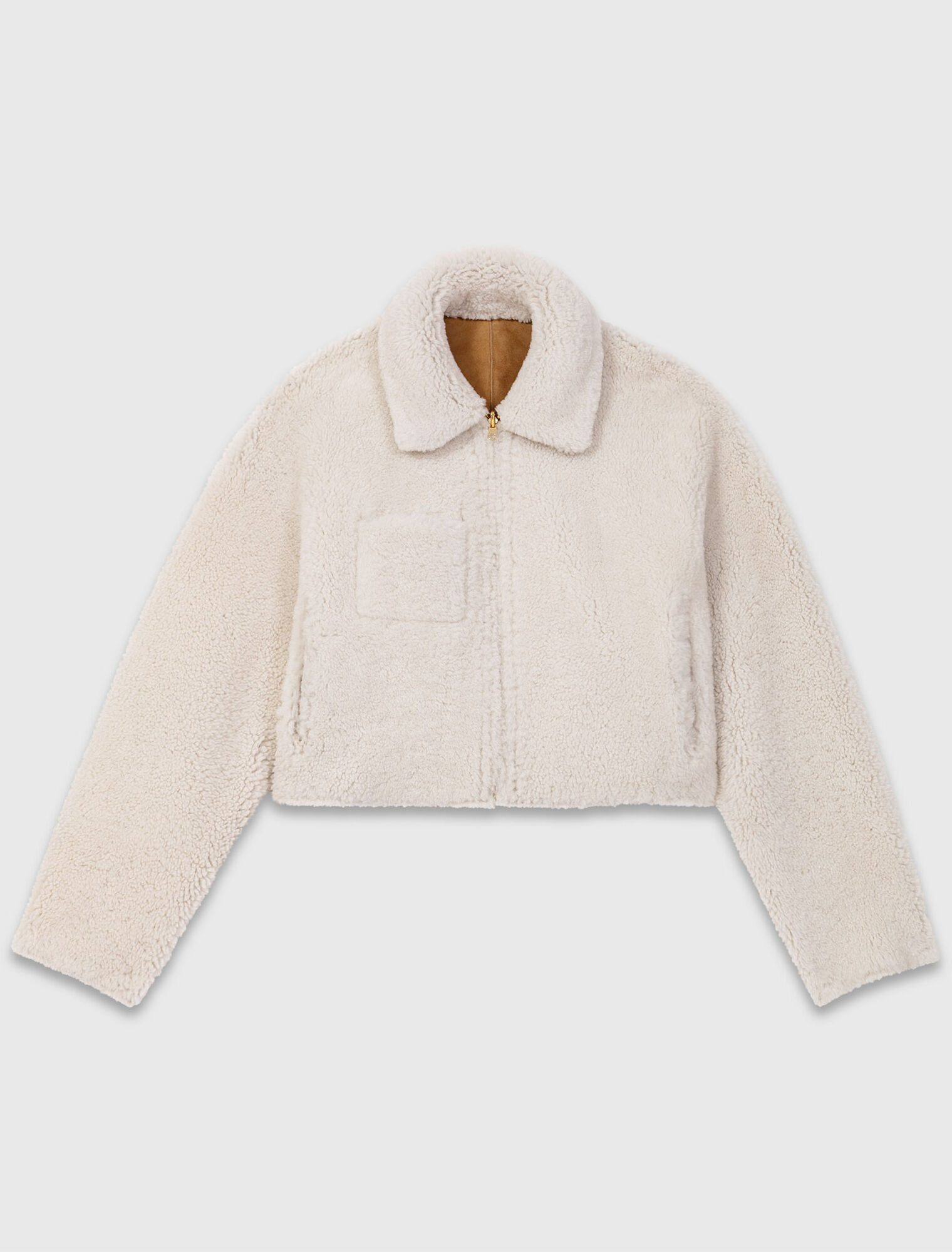 Manteau en peau lainée réversible