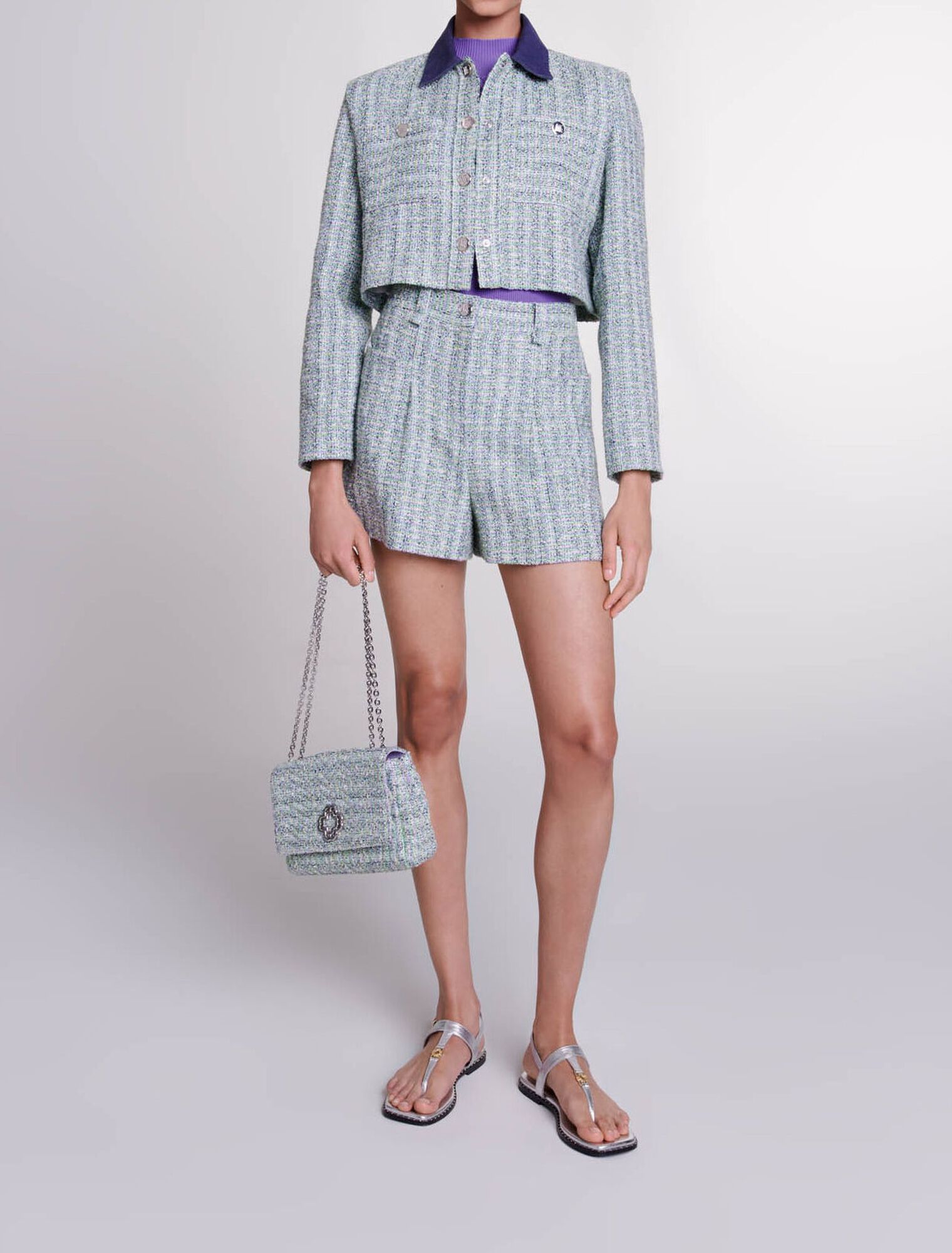 Short en tweed