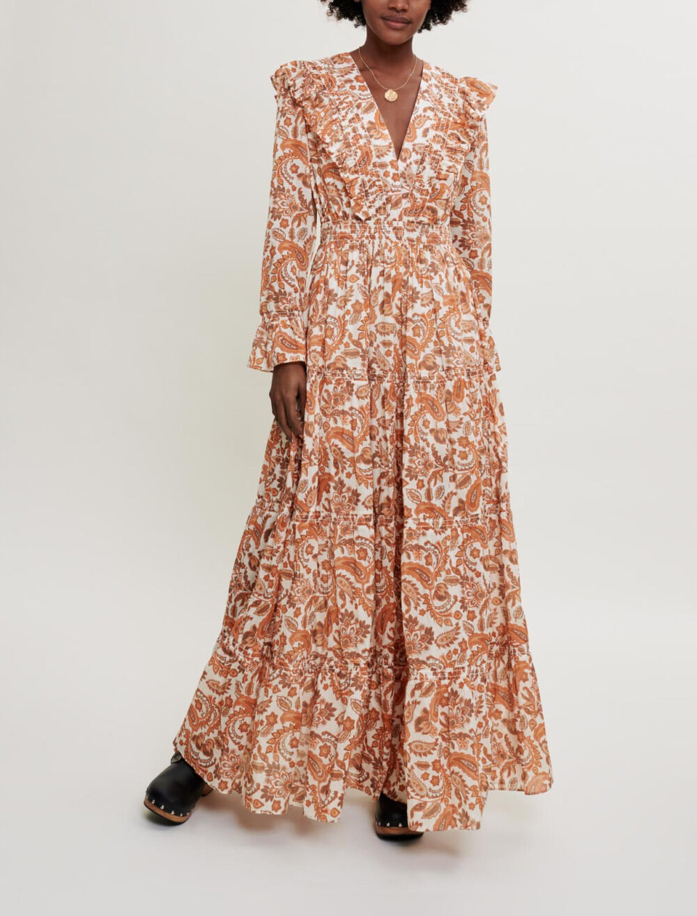 Robe en coton imprime Robes Maje